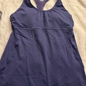 Lululemon Navy Blue Athletic Tank Top